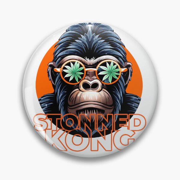 Item preview, Urban Chic: King Kong Closeup with Weed Leaf in Glass designed and sold by Pixeo Creations.