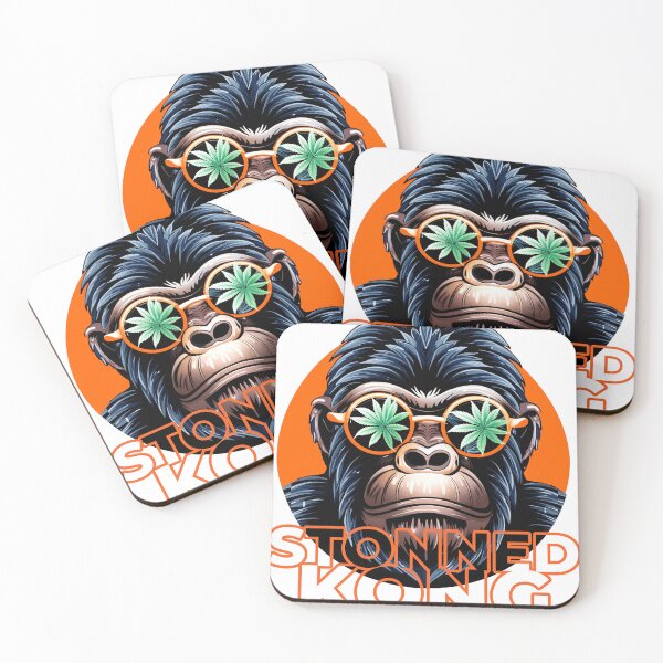 Item preview, Urban Chic: King Kong Closeup with Weed Leaf in Glass designed and sold by Pixeo Creations.