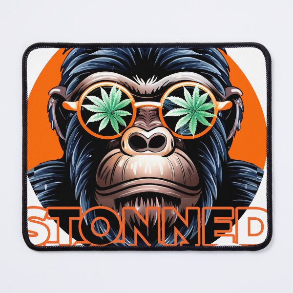 Item preview, Urban Chic: King Kong Closeup with Weed Leaf in Glass designed and sold by Pixeo Creations.