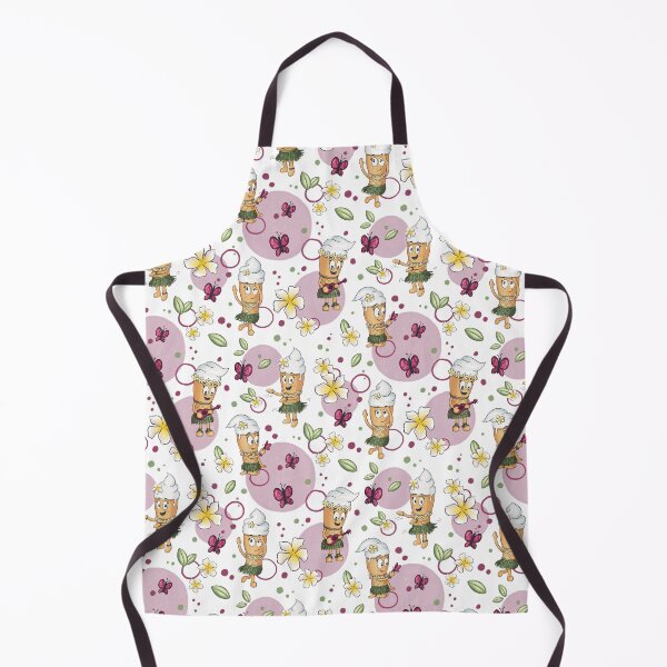 Item preview, Half drop repeat pattern Ice Cream Hawaii vibes designed and sold by Chariss-art.