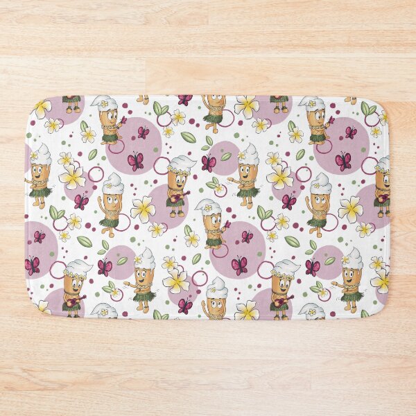 Item preview, Half drop repeat pattern Ice Cream Hawaii vibes designed and sold by Chariss-art.