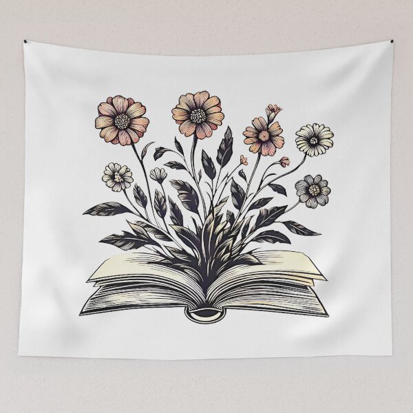 Artikelvorschau, Frühlingsblumen Blumenbuchliebhaber-Design entworfen und verkauft von SideKickCreates.