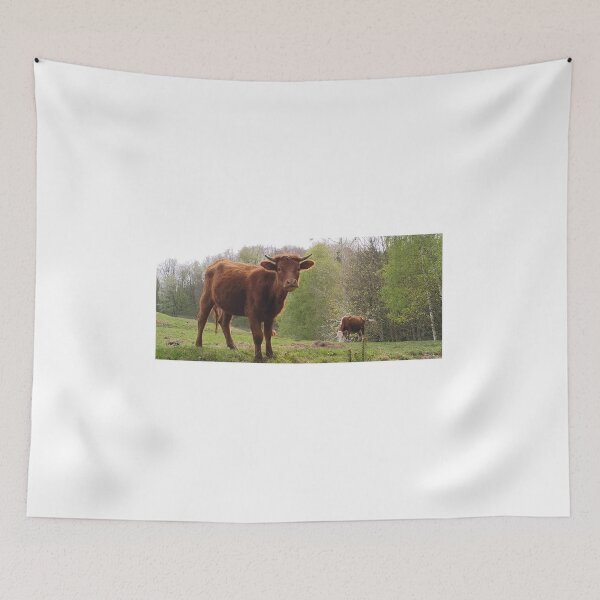 Item preview, Bull on a spring pasture designed and sold by lusiakotowska.