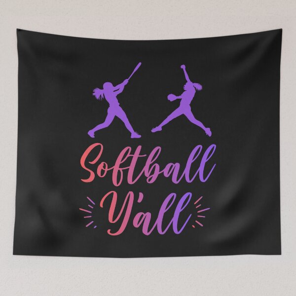Item preview, Purple Softball Y'all Design designed and sold by AlienOccupation.