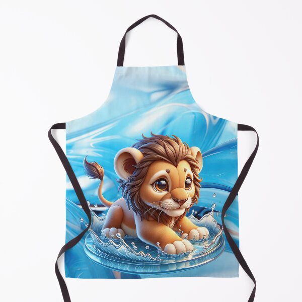 Item preview, Cub Lion Playing and Splashing designed and sold by AnalajiaDesigns.