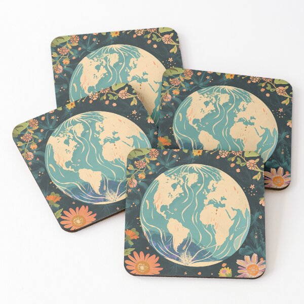 Item preview, New Earth : Gaia, Flower and Universe designed and sold by Gourmet Neko Art | .