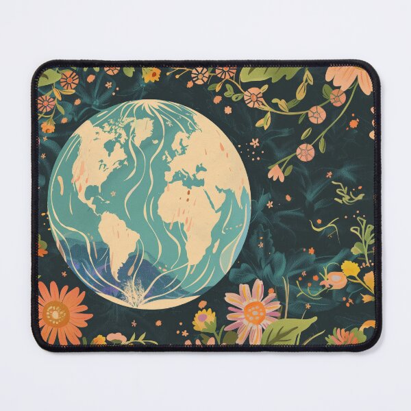 Item preview, New Earth : Gaia, Flower and Universe designed and sold by Gourmet Neko Art | .