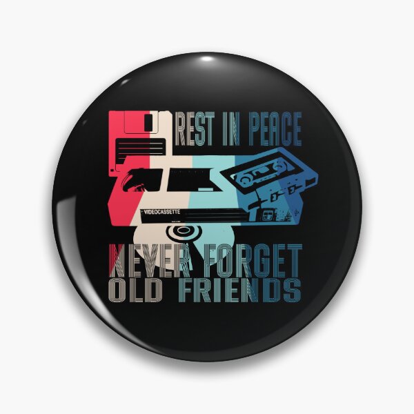 Item preview, Never Forget Old Friends - Rest in Peace CD, VHS, DISK and CASSETTE, Vintage, Retro oldies design designed and sold by SSINAMOON.