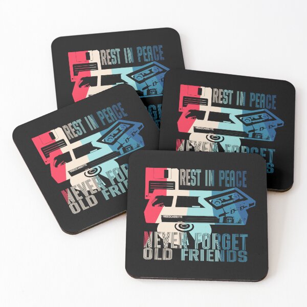 Item preview, Never Forget Old Friends - Rest in Peace CD, VHS, DISK and CASSETTE, Vintage, Retro oldies design designed and sold by SSINAMOON.