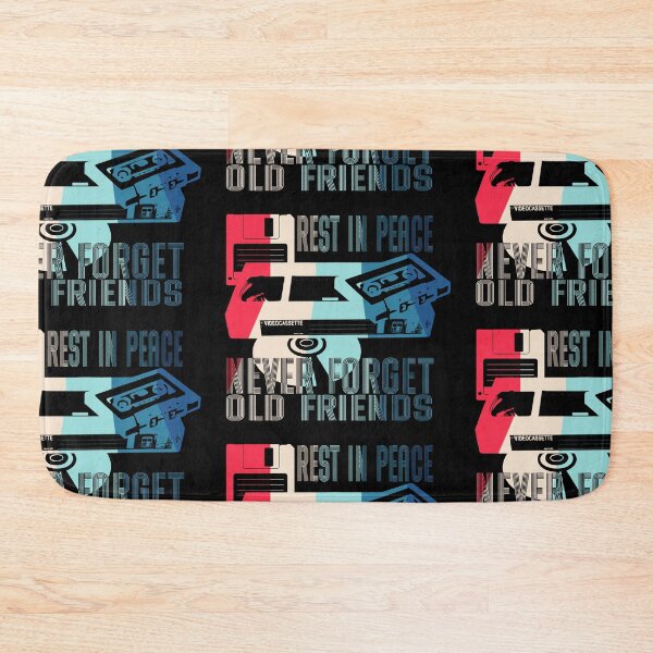 Item preview, Never Forget Old Friends - Rest in Peace CD, VHS, DISK and CASSETTE, Vintage, Retro oldies design designed and sold by SSINAMOON.