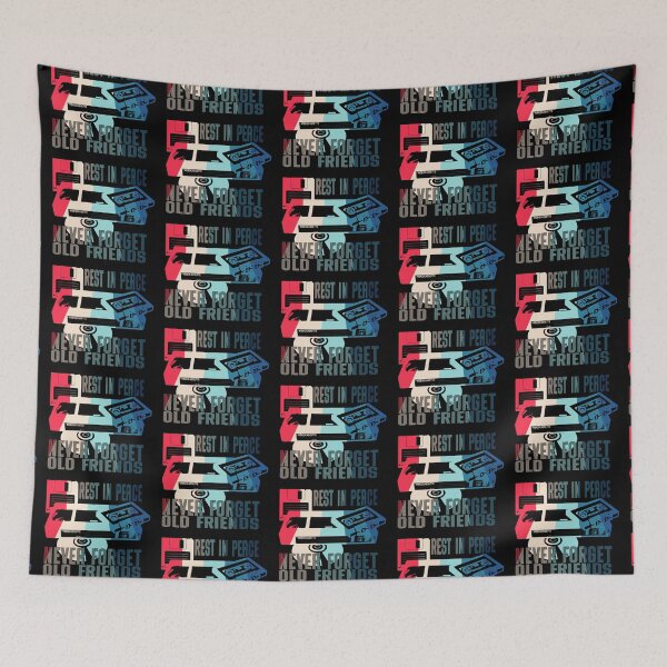 Item preview, Never Forget Old Friends - Rest in Peace CD, VHS, DISK and CASSETTE, Vintage, Retro oldies design designed and sold by SSINAMOON.