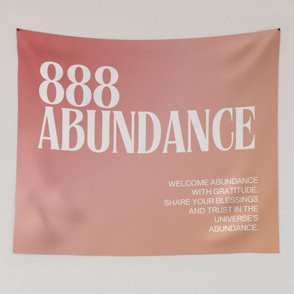 Item preview, 888 Abundance - Inspirational Quote Artwork designed and sold by tiigerdad.