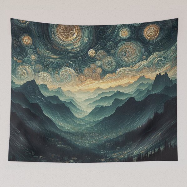 Item preview, Dark Mountains designed and sold by HarmonyandSage.