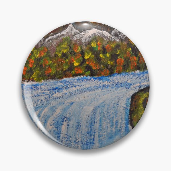 Item preview, Mountain waterfall at night designed and sold by George Hutton Hunter.