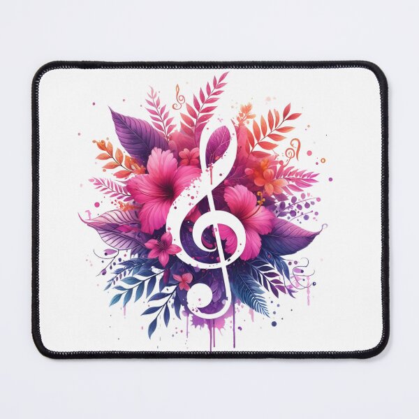 Item preview, Flower musical notes designed and sold by Tw1nsAIArt.