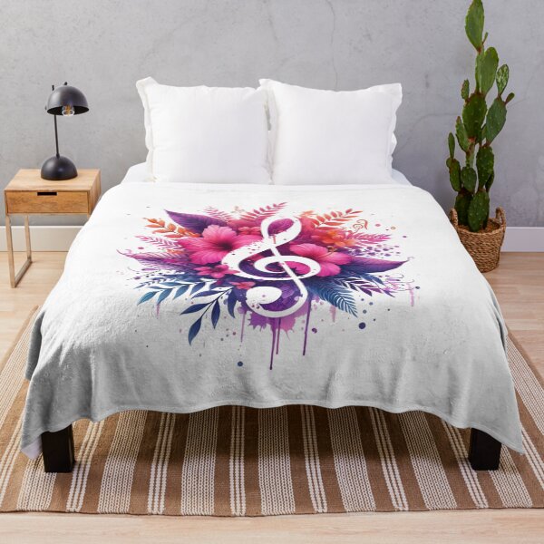 Item preview, Flower musical notes designed and sold by Tw1nsAIArt.