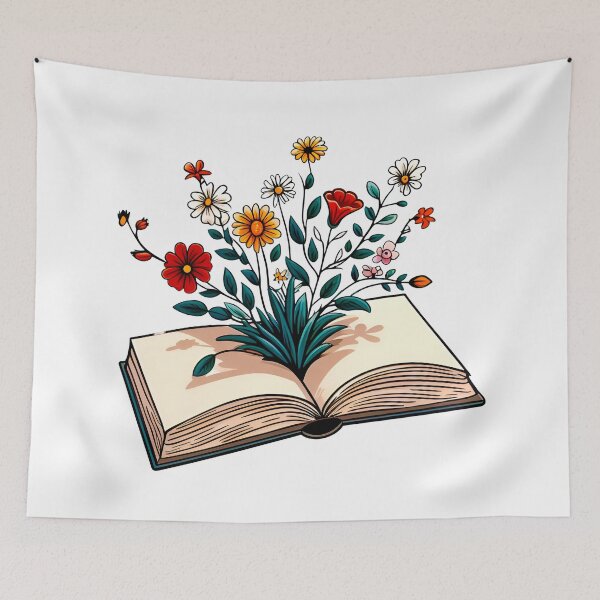 Artikelvorschau, Frühlingsblumen Blumenbuchliebhaber-Design entworfen und verkauft von SideKickCreates.
