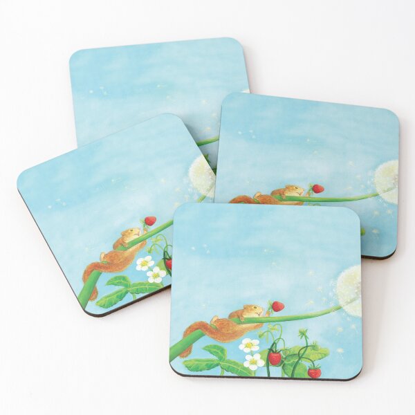 Item preview, Playful Hazel Dormouse clinging onto a dandelion puff designed and sold by Julia Doria.