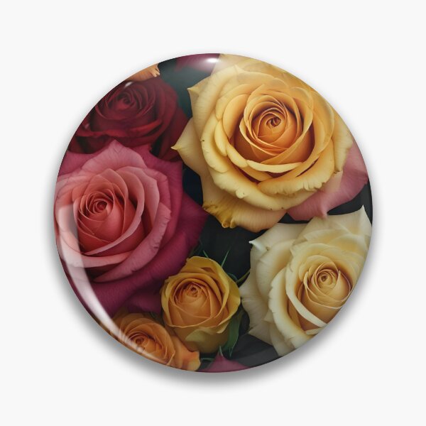 Item preview, Vibrant Rose Bloom Extravaganza - Exquisite Floral Pattern for Fashion and Home Decor designed and sold by PillowTalkyZone.