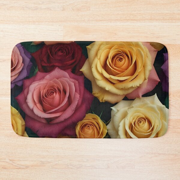 Item preview, Vibrant Rose Bloom Extravaganza - Exquisite Floral Pattern for Fashion and Home Decor designed and sold by PillowTalkyZone.