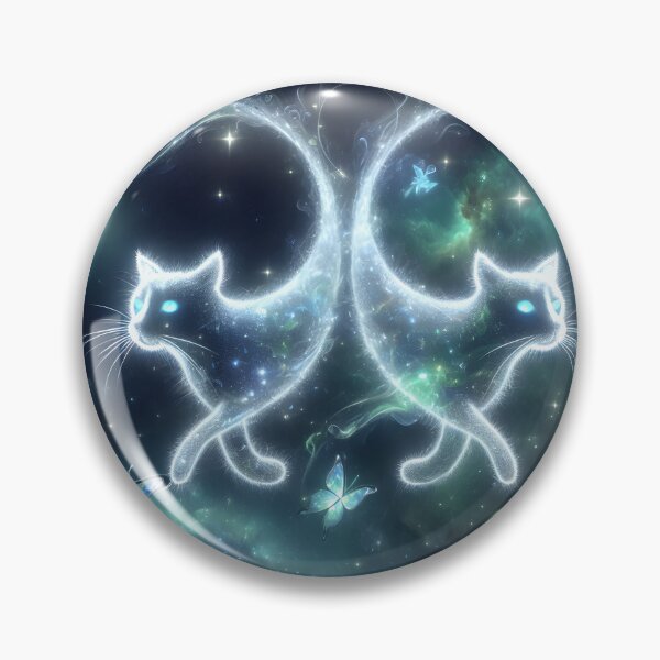 Item preview, "Enchanted Piscean Felines: Butterfly Whispers" designed and sold by MindVibe.