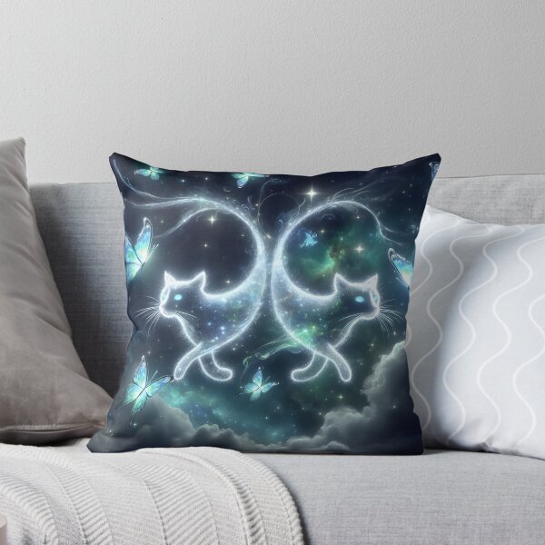 Item preview, "Enchanted Piscean Felines: Butterfly Whispers" designed and sold by MindVibe.