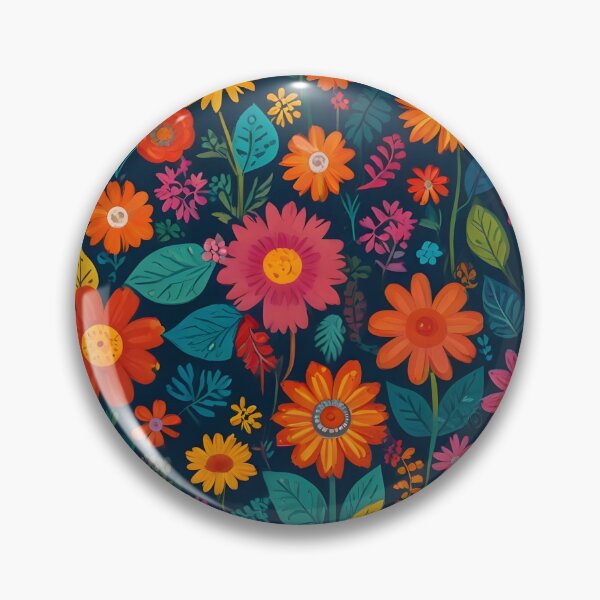 Item preview, Enchanted Garden Delight - Lush Floral Pattern with Vibrant Blooms and Foliage designed and sold by PillowTalkyZone.