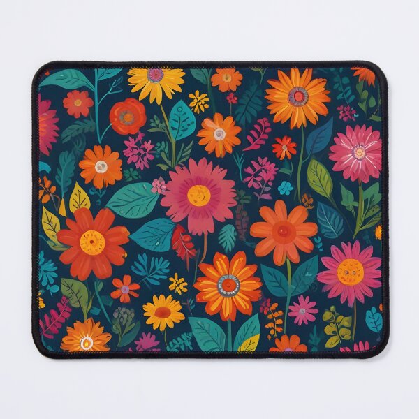 Item preview, Enchanted Garden Delight - Lush Floral Pattern with Vibrant Blooms and Foliage designed and sold by PillowTalkyZone.