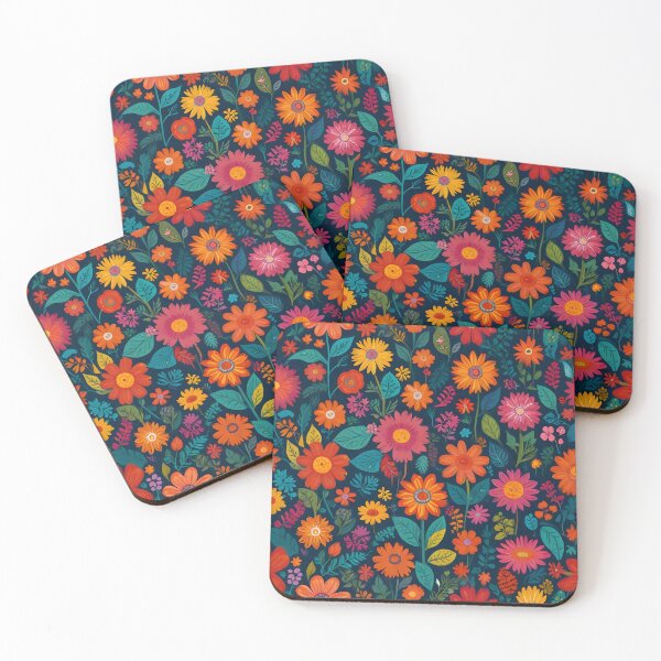 Item preview, Enchanted Garden Delight - Lush Floral Pattern with Vibrant Blooms and Foliage designed and sold by PillowTalkyZone.