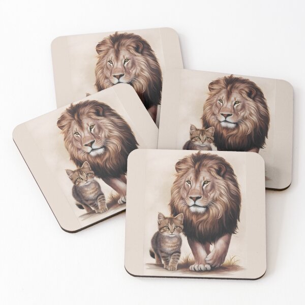 Item preview, Lion and the Kitty: A Tale of Unlikely Friendship designed and sold by JustCrafted.