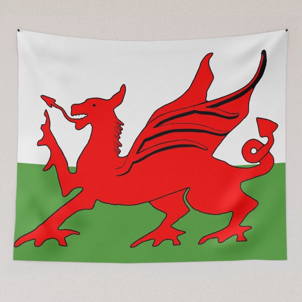 Item preview, Welsh red dragon national flag  designed and sold by Peter Etchells.