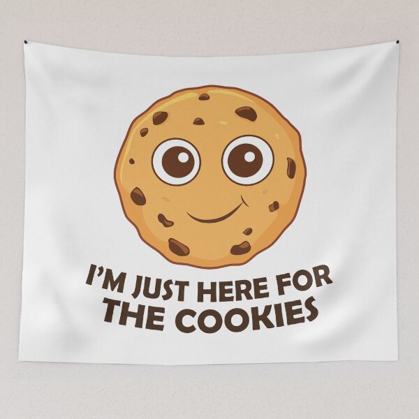 Item preview, I'm Just Here For The Cookies - Chocolate Chip Cookie designed and sold by PolyPixel.