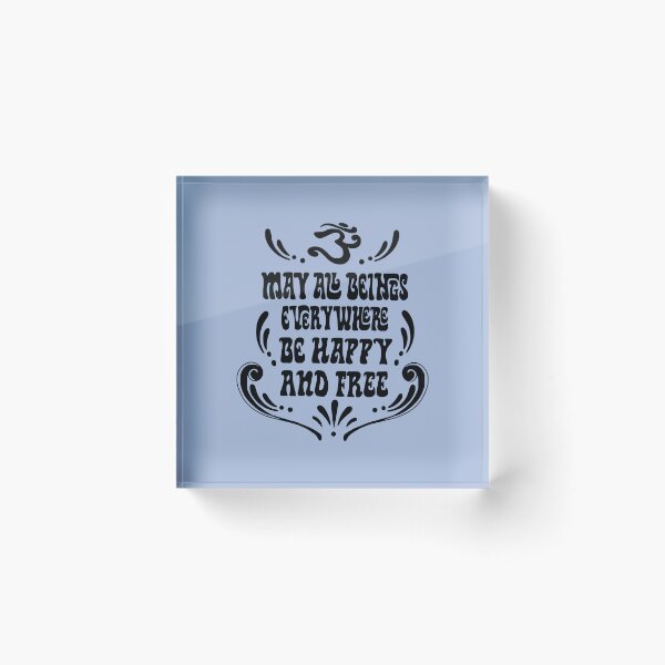 Item preview, May all beings be happy and free designed and sold by KAT-Rishikesh.
