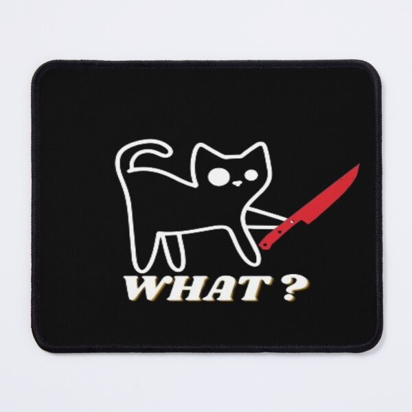 Item preview, cat with knife funny designed and sold by mando24895.