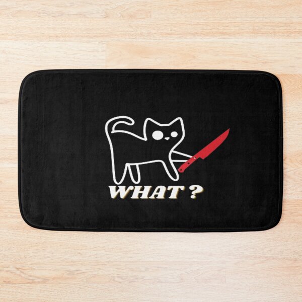 Item preview, cat with knife funny designed and sold by mando24895.