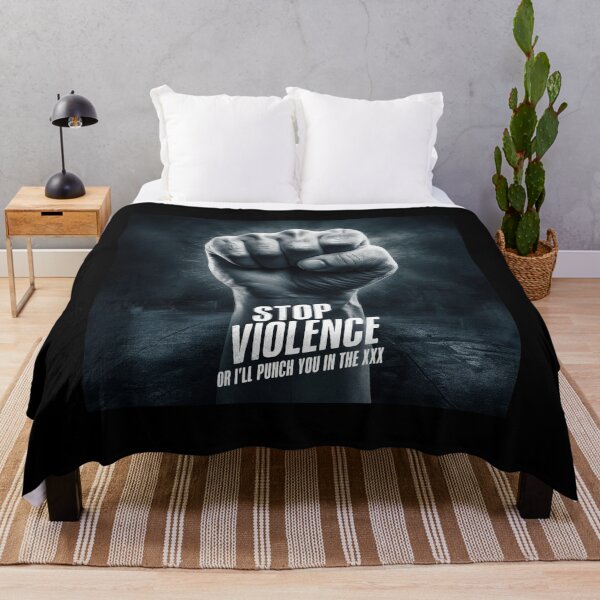 Item preview, Stop violence or I'll punch you in the XXX designed and sold by hhh-art.