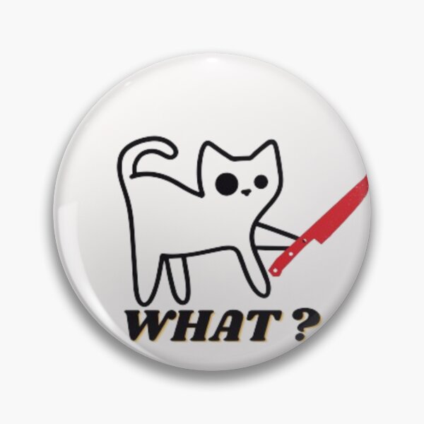 Item preview, cat with knife funny designed and sold by mando24895.