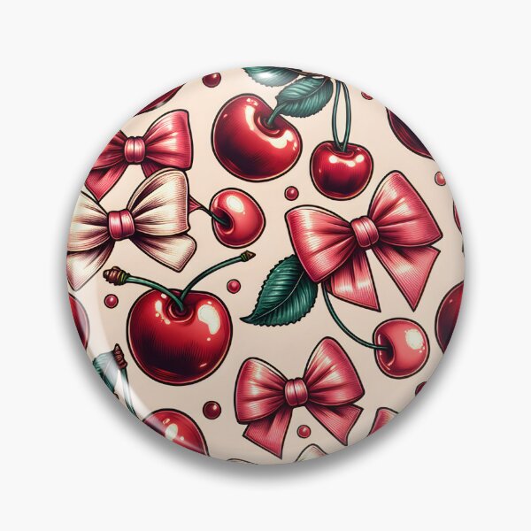 Item preview, "Cherry Charm Bowtique Pattern" designed and sold by MindVibe.