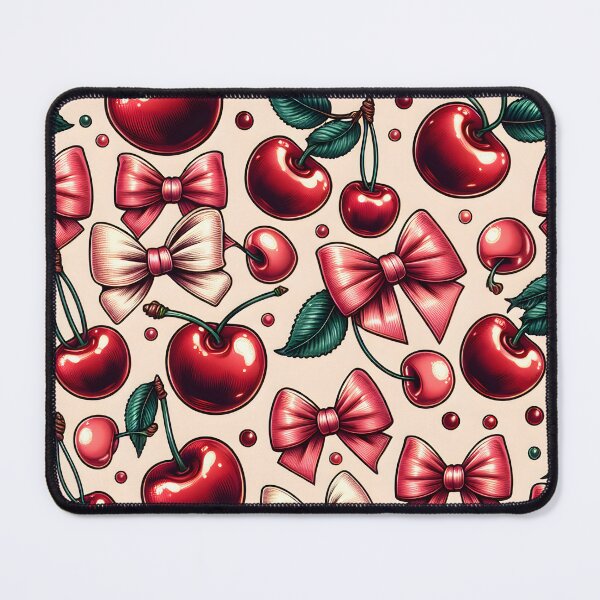 Item preview, "Cherry Charm Bowtique Pattern" designed and sold by MindVibe.