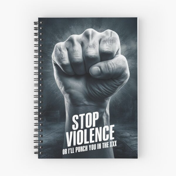 Item preview, Stop violence or I'll punch you in the XXX designed and sold by hhh-art.