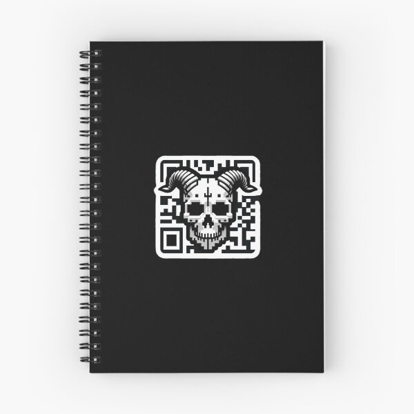 Item preview,  Digital Fusion:Horned Skull QR Code designed and sold by MrDarkRealm.