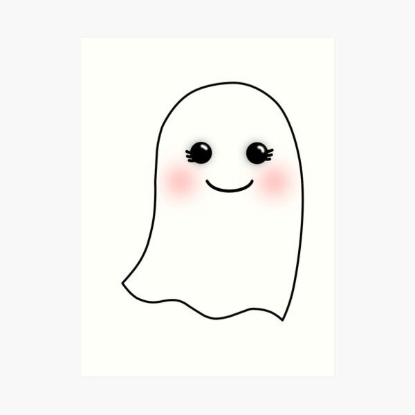 Horrifying Cute Ghost Girl Art Print For Sale By Jose Hernandez Redbubble