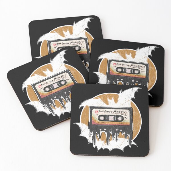 Item preview, Gothic Girl Vintage Cassette - Best Creepy Mix Music from 80s, Bats, Retro Cassette Tape, Oldies but Goldies, Never Forget designed and sold by SSINAMOON.