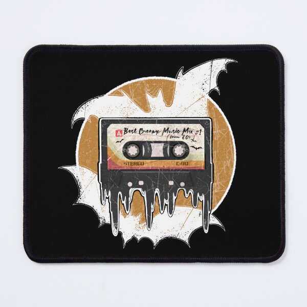 Item preview, Gothic Girl Vintage Cassette - Best Creepy Mix Music from 80s, Bats, Retro Cassette Tape, Oldies but Goldies, Never Forget designed and sold by SSINAMOON.