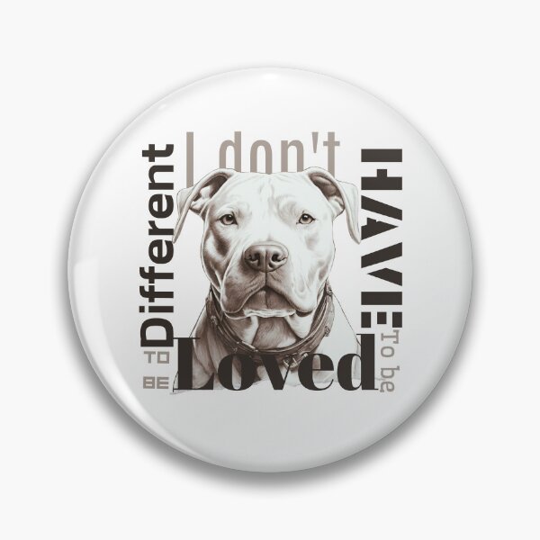 Item preview, Pitbull portre | Being loved | White designed and sold by Twinmommy Store.