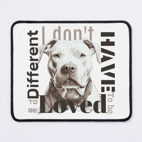 Item preview, Pitbull portre | Being loved | White designed and sold by Twinmommy Store.