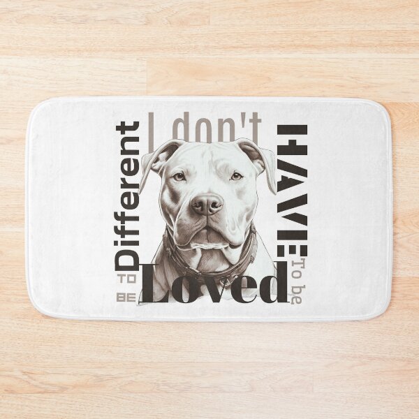 Item preview, Pitbull portre | Being loved | White designed and sold by Twinmommy Store.