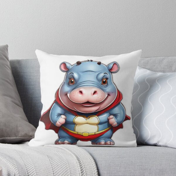 Item preview, Adorable Hippo Hero designed and sold by NeatThingLover.