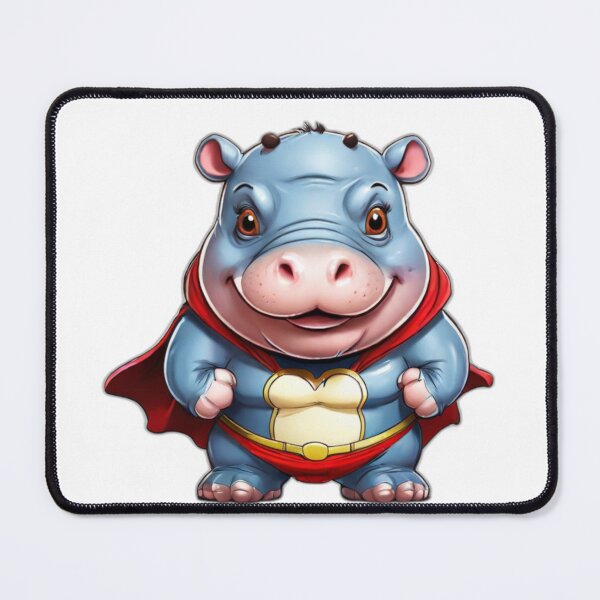 Item preview, Adorable Hippo Hero designed and sold by NeatThingLover.