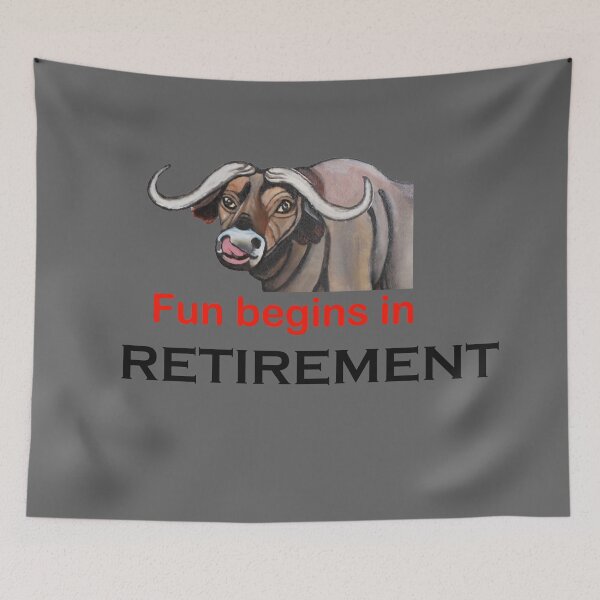 Item preview, Fun Begins in Retirement designed and sold by annenambiro.